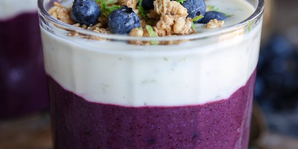 Blueberry & Lime Blended Chia Pudding
