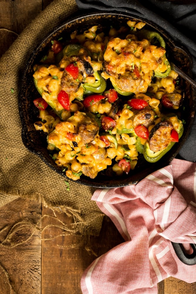 Mac and Cheese Stuffed Peppers | Campfire Recipe